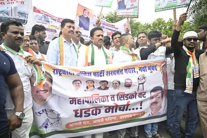 Aajchi Navi Mumbai | घरांचे प्रश्न मार्गी लावण्यासाठी मोर्चा